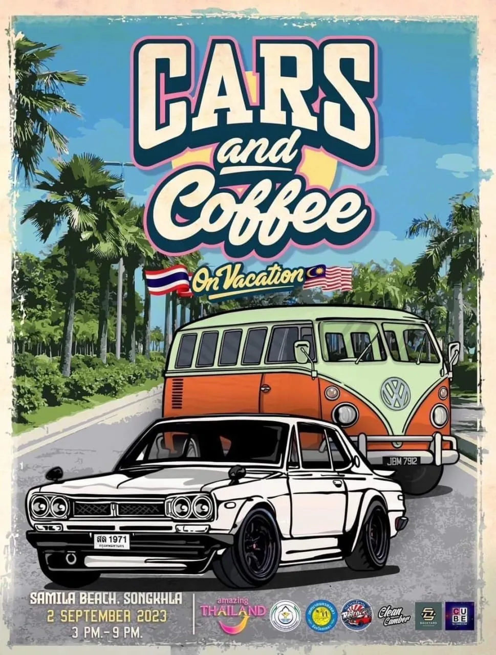 Cars & coffee on vacation @Samila beach